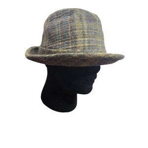 Vintag1950's  Dobbs Fifth Ave NY Plaid Fedora Hat Men's Dress Hat
